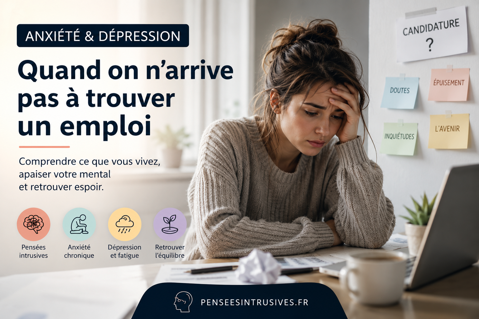 Anxiété et dépression lorsqu&rsquo;on n&rsquo;arrive pas à trouver un emploi : un combat souvent invisible